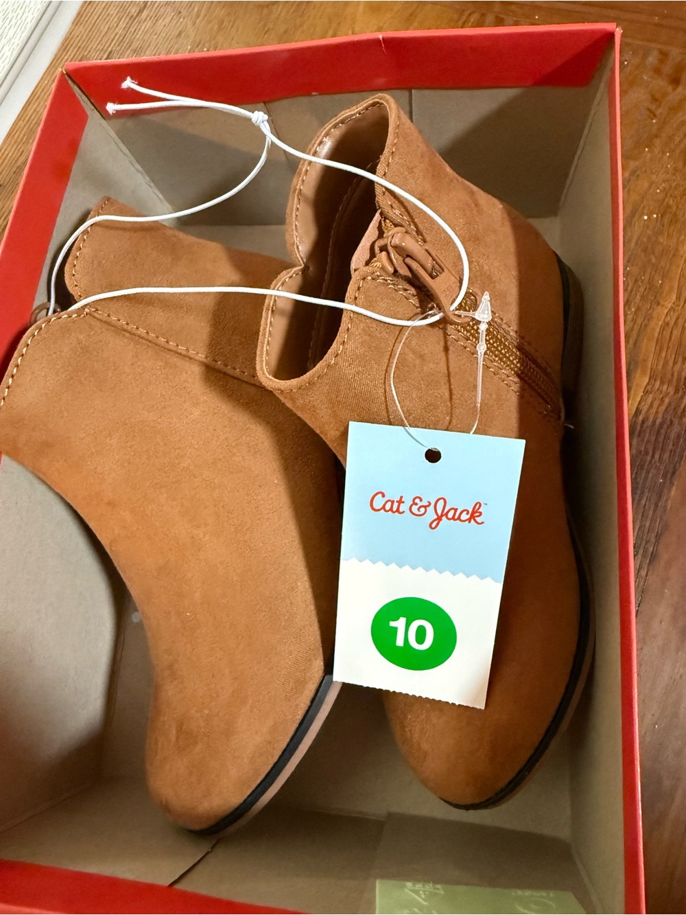 Cat & Jack PENELOPE BOOTS Girls Size 10 Cognac Brown